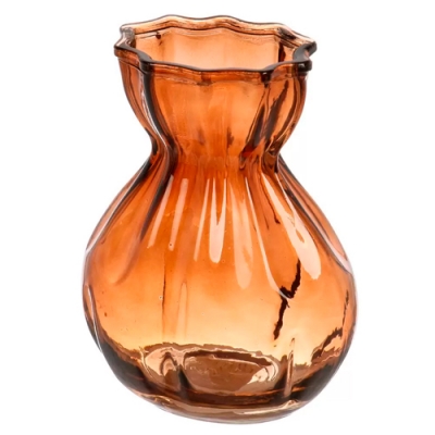 Ваза стекло, настольная, 14х18 см, Future, шоколад (500162)