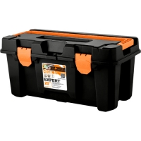 Ящик для инструментов "Blocker Expert 20" с ручкой замком 510х240х260мм черный/оранжевый BR39371