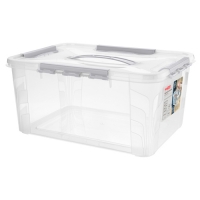 Ящик универсальный с замками и ручкой "GRAND BOX" 390х290х180мм, 15,3л 4332004 Бытпласт Ящик универсальный с замками и ручкой "GRAND BOX" 390х290х180мм, 15,3л 4332004 Бытпласт