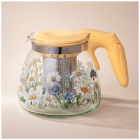 Заварочный чайник agness с фильтром "Васильки" 900 мл. 885-111