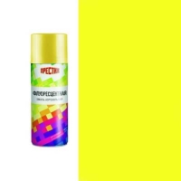 Эмаль ФЛУОРЕСЦЕНТНАЯ аэрозольная ЖЕЛТАЯ 425 мл. Престиж
