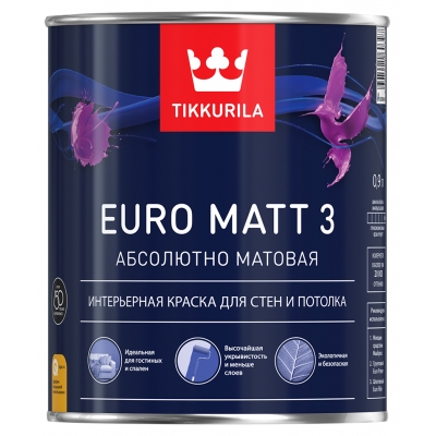 EURO MATT 3 C краска интерьерная 0,9 л.