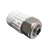 Комбинированная муфта для соединения PPR-PE труб 20х16 (150/30) (Valfex) БЕЛАЯ "ВАЛФ-РУС" Комбинированная муфта для соединения PPR-PE труб 20х16 (150/30) (Valfex) БЕЛАЯ "ВАЛФ-РУС"