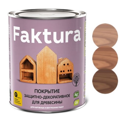 Покрытие Faktura защитно-декоративное для древесины золотой дуб (0,7 л. )