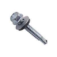 Саморез (оц) (кровельный со сверлом) 4,8 х 35 (конт.100 шт.)