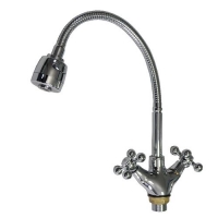 Смеситель кухонный SANAKS металлокерамика эластичный гусак 095