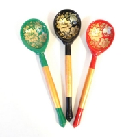 7102 Ложка деревянная чайная Золотая кудрина 7102 Ложка деревянная чайная Золотая кудрина