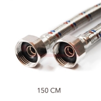 Гибкая подводка для воды VALFEX нерж.сталь 1/2 В-В150 см (50)