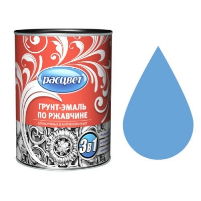 Грунт-эмаль по ржавчине алкидная 1,9 кг. РАСЦВЕТ голубая (5274) Грунт-эмаль по ржавчине алкидная 1,9 кг. РАСЦВЕТ голубая (5274)