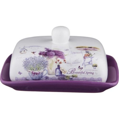 Масленка Лавандовая весна 17х12х10 см. 358-1104 Масленка Лавандовая весна 17х12х10 см. 358-1104