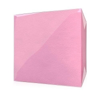 Салфетки Радуга 100 листов, 24см х 24 см, РОЗОВЫЕ с тиснением,100 % целлюлоза, 1 слой,