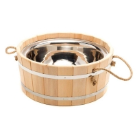 Шайка 15л с нерж. вставкой, веревочные ручки г.Йошкар-Ола