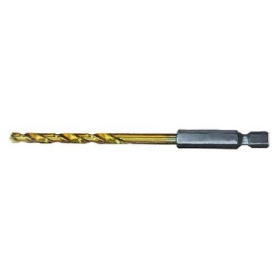 Сверло по металлу, 10 мм, HSS, нитридтитановое покрытие, 6-гранный хвостовик // MATRIX (717952)