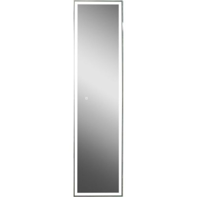 Зеркало-шкаф Континент "Эклипс" Led 400х1600 с сенсором и светодиодной подсветкой, ЧЕРНЫЙ