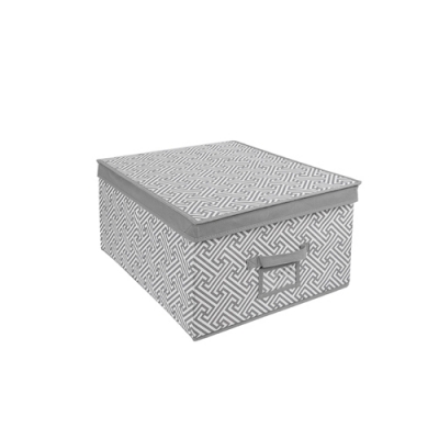 Короб для хранения "Орнамент", Д500 Ш400 В250, серый арт.UC-202
