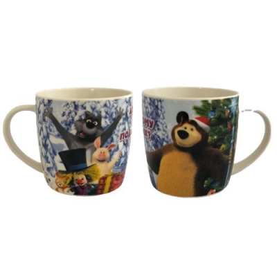 Кружка Маша и Медведь. Кому подарочек? 280 мл 4680533007736 арт.MBCM280-8