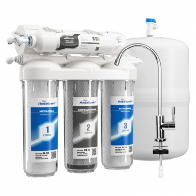 Система очистки воды обратного ОСМОСА .с отдельным краном, 5 ступеней очистки АБФ-ОСМО-5