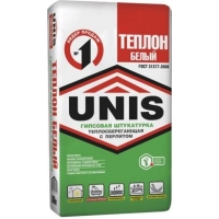 Смесь сухая штукатурная UNIS ТЕПЛОН белая (15 кг)