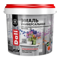 "DALI" Эмаль универсальная гл. База А, RAL 9010, 0,9 кг (80232) "DALI" Эмаль универсальная гл. База А, RAL 9010, 0,9 кг (80232)