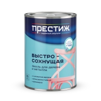 Грунт-эмаль по ржавчине БЫСТРОСОХНУЩАЯ черная 0,9кг. ПРЕСТИЖ