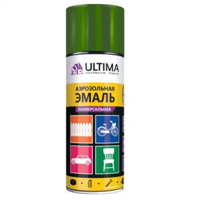 Краска аэрозольная ФЛУОРЕСЦЕНТНАЯ ЗЕЛЕНАЯ 520 мл. "ULTIMA" ULT 101