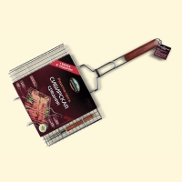 ПИКНИЧОК Решетка-гриль Сибирская средняя + вилка в подарок / 8 (401-731)