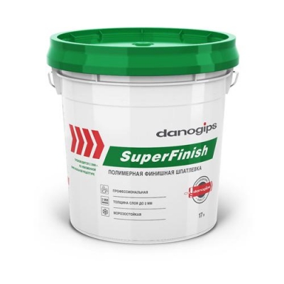 DANOGIPS SuperFinish Шпаклевка готовая финишная (ШИТРОК) (18,1 кг.) (48)