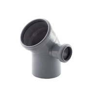 Отвод 110 х 45 с выходом 50 правый Политэк