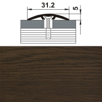 Профиль стыкоперекрывающий ПС 04-2. 900.091 дуб темный Профиль стыкоперекрывающий ПС 04-2. 900.091 дуб темный