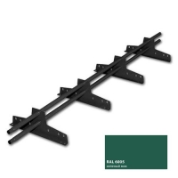 Снегозадержатель трубчатый NewLine 20х40 мм, 3м, 4 опоры, зеленый мох (RAL6005)