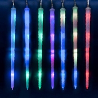Занавес светодиодный ULD-Е3005-210/DTK RGB IP44 FROSTED ICICLE (210 светодиодов, 3х0,5м, RGB) 11126