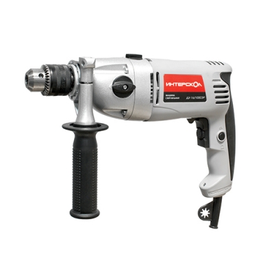 Дрель ДУ-16/1000 ЭР (ударная, 2х скор., 1000 Вт) Интерскол
