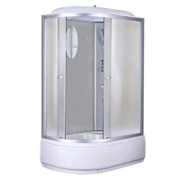 Душ.кабина HD-KU12080VFR 120x80х215 без г/м, риф.зад.стекла, риф.перед.стекла, выс.под.без электр..