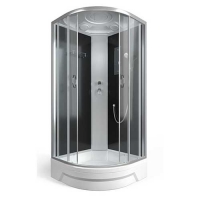 Душевая кабина (100*100*215) ER351026-C4-RUS (тониров. стекло) средн. поддон (сделано в России)