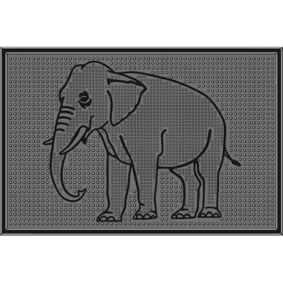 Коврик резиновый "Слон" (400х600 мм) черный тип. КА 104-1 РТИ