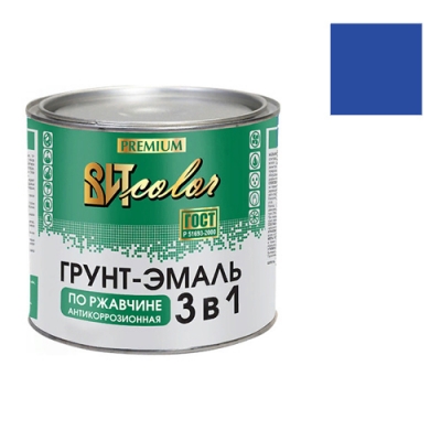 Грунт-эмаль по ржавчине 3 в 1 ВИТ color (синяя 2,6 кг ЦАРИЦЫНСКИЕ КРАСКИ)