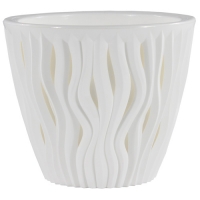 Кашпо Вдохновение (1,6л.) Цв. Белый/Белый (Арт. КШ-5737) Кашпо Вдохновение (1,6л.) Цв. Белый/Белый (Арт. КШ-5737)