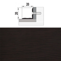 Профиль угловой ПУ 05-1.900.095 дуб венге