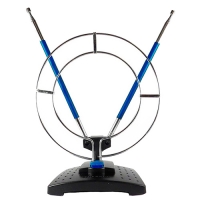 Антенна комнатная ДМВ+МВ пассивная с кольцом Эфир SE-910 (синие усы) 1м кабель 1м