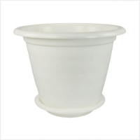 Горшок цв Виола 16л. сподд. (белый) М1348 Горшок цв Виола 16л. сподд. (белый) М1348