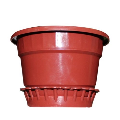 Кашпо с поддоном 0,4л. (терракот) Бриг х Кашпо с поддоном 0,4л. (терракот) Бриг х