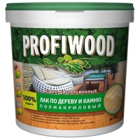 Лак по дереву и камню PROFIWOOD водно-дисперсионный полиакриловый глянцевый 2.2 кг (4130)