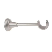 Стеновой кронштейн d25 1-но рядный серебро-матовый в упак,1шт