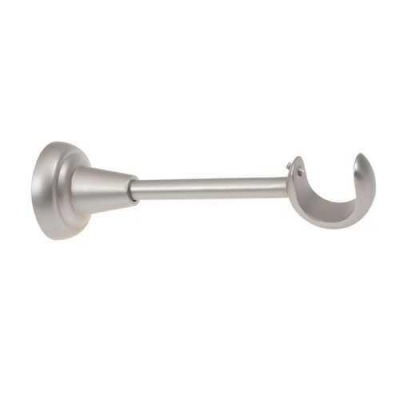 Стеновой кронштейн d25 1-но рядный серебро-матовый в упак,1шт