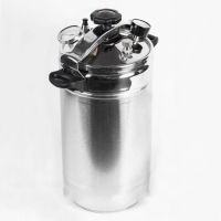 Автоклав-стерилизатор Домашний погребок, 17л,нерж. манометр, термометр клапан сброса изб. давления