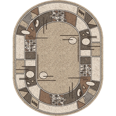 Ковер Лайла де Люкс 1,4х1,9 овал - 15804_10822