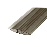 Профиль поликарбонатный ROYALPLAST HP соединительный 8мм Бронза; 6м Профиль поликарбонатный ROYALPLAST HP соединительный 8мм Бронза; 6м