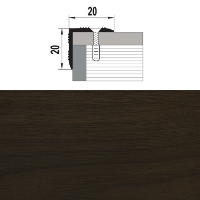 Профиль угловой ПУ 05. 1350.094 венге Профиль угловой ПУ 05. 1350.094 венге