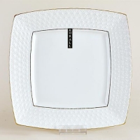 Тарелка подстановочная 23см ф.квадр. CS222823-A снежная королева/з