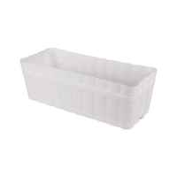 Ящик для цветов "Изюминка" 6л с поддоном (прямоуг) белый (уп.24) М3354 г.Октябрьский Ящик для цветов "Изюминка" 6л с поддоном (прямоуг) белый (уп.24) М3354 г.Октябрьский